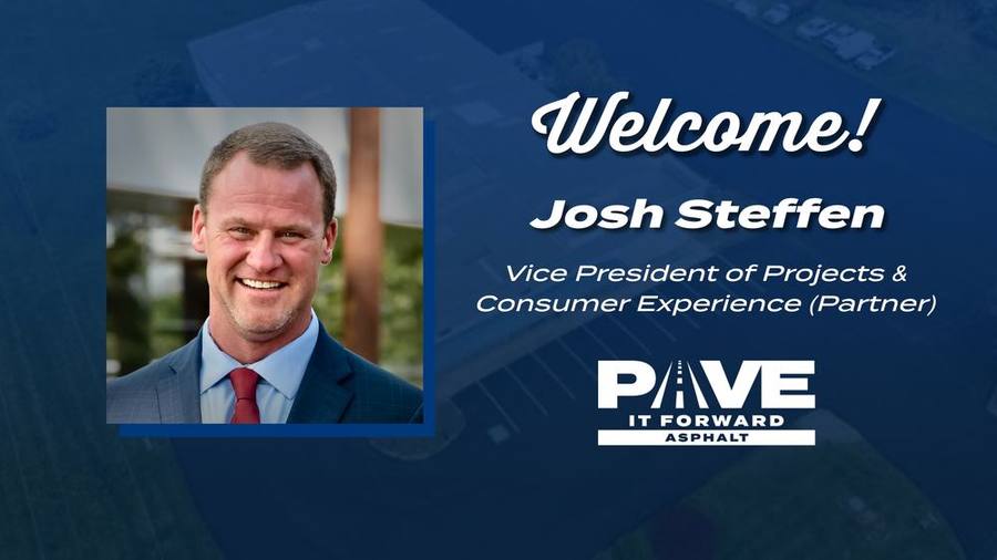 Pave It Forward Asphalt "Welcome" Image featuring Josh Steffen