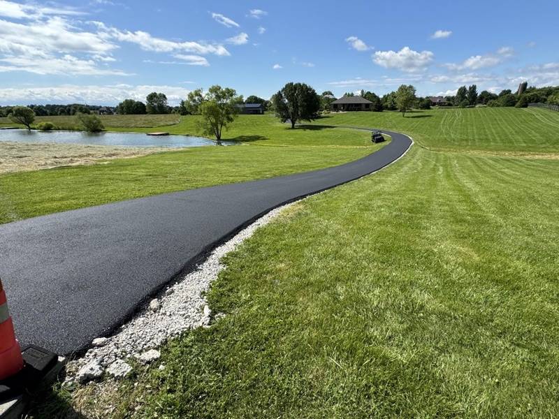New driveway approach