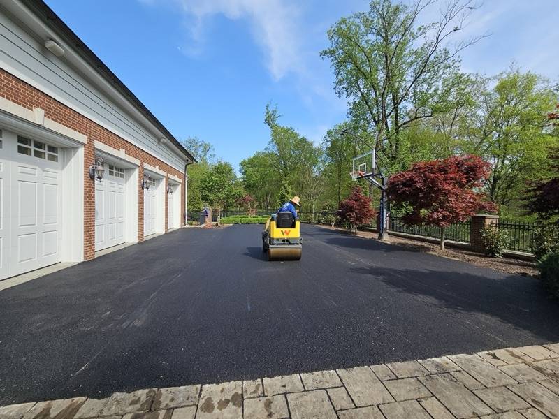 Completed driveway