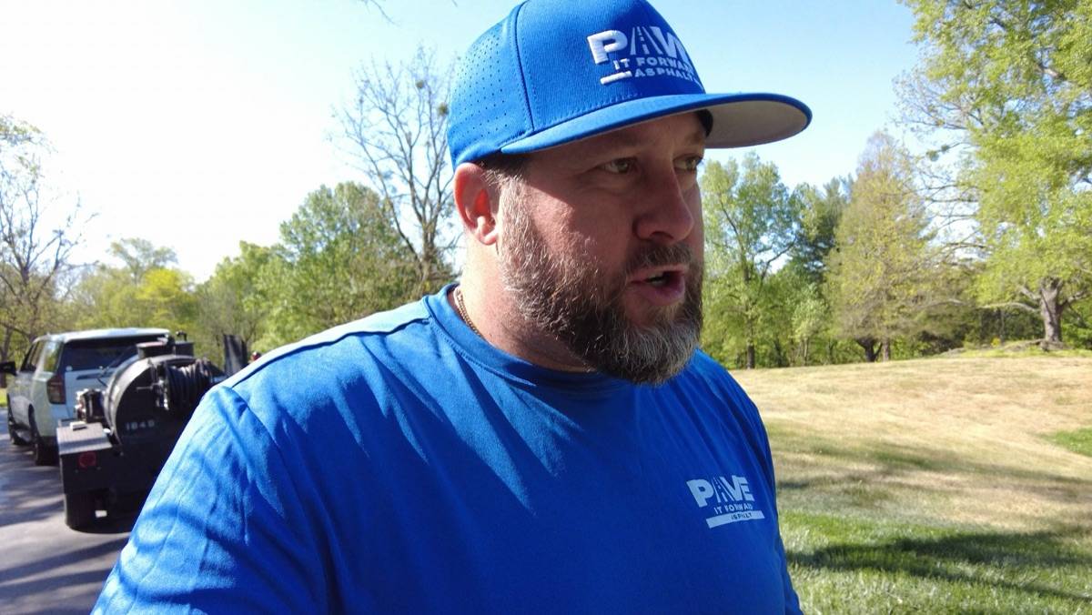 Kevin Gray on a Pave It Forward job site